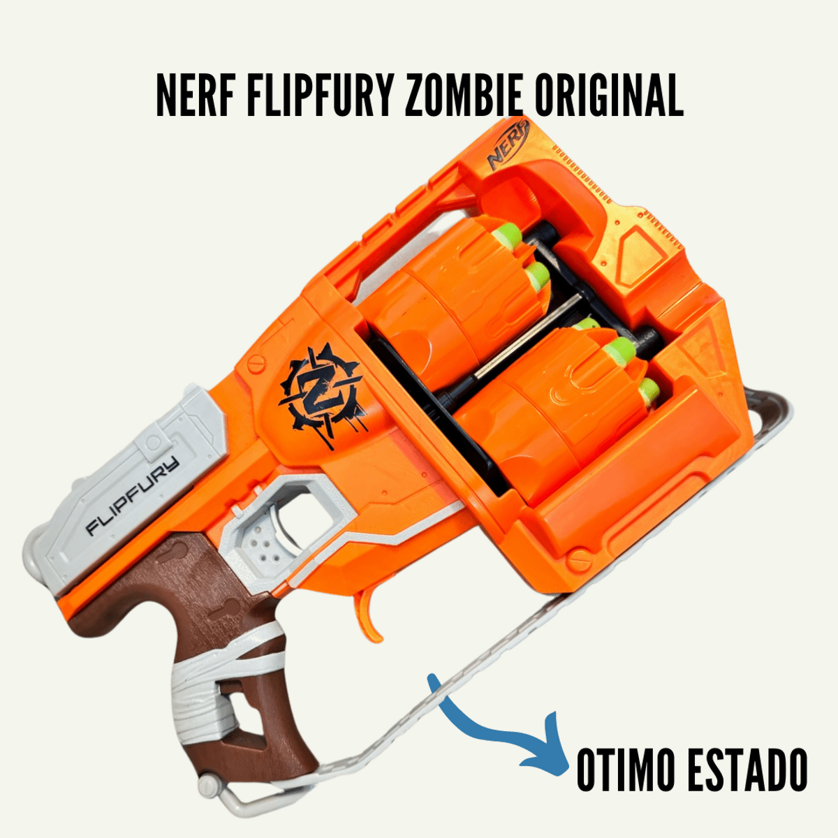 Nerf Flipfury Zombie Original - Ótimo Estado - Funcionando