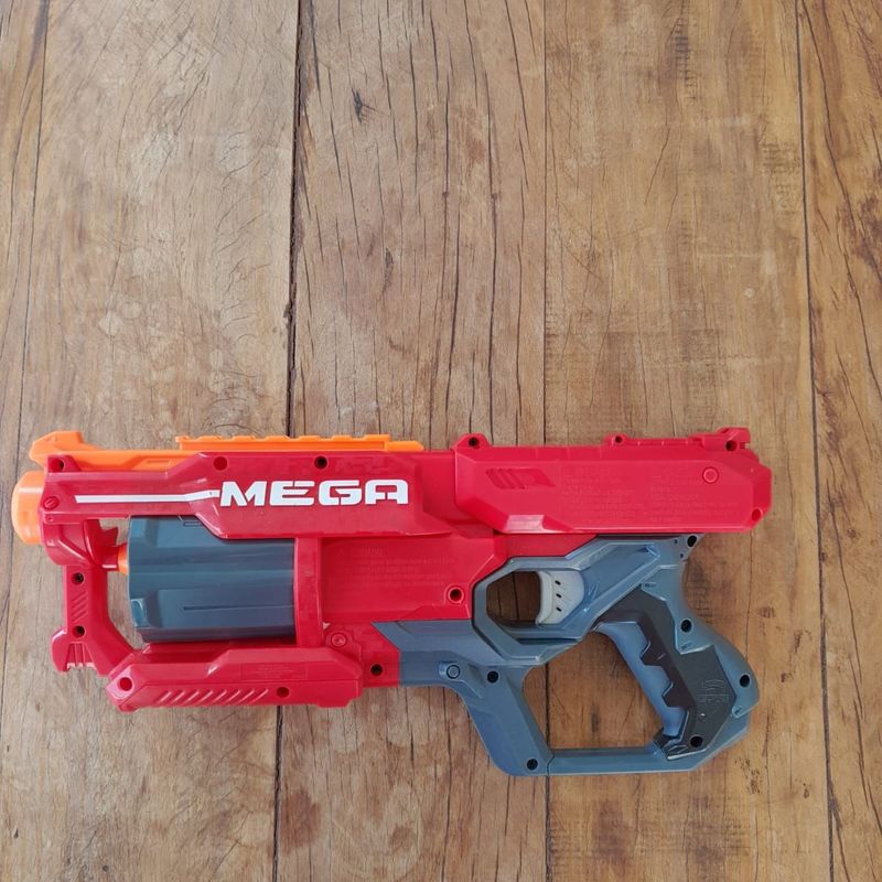 Arma Nerf Mega Vermelha Grande sem Balas | Brinquedo Nerf Usado 49272500 |  enjoei