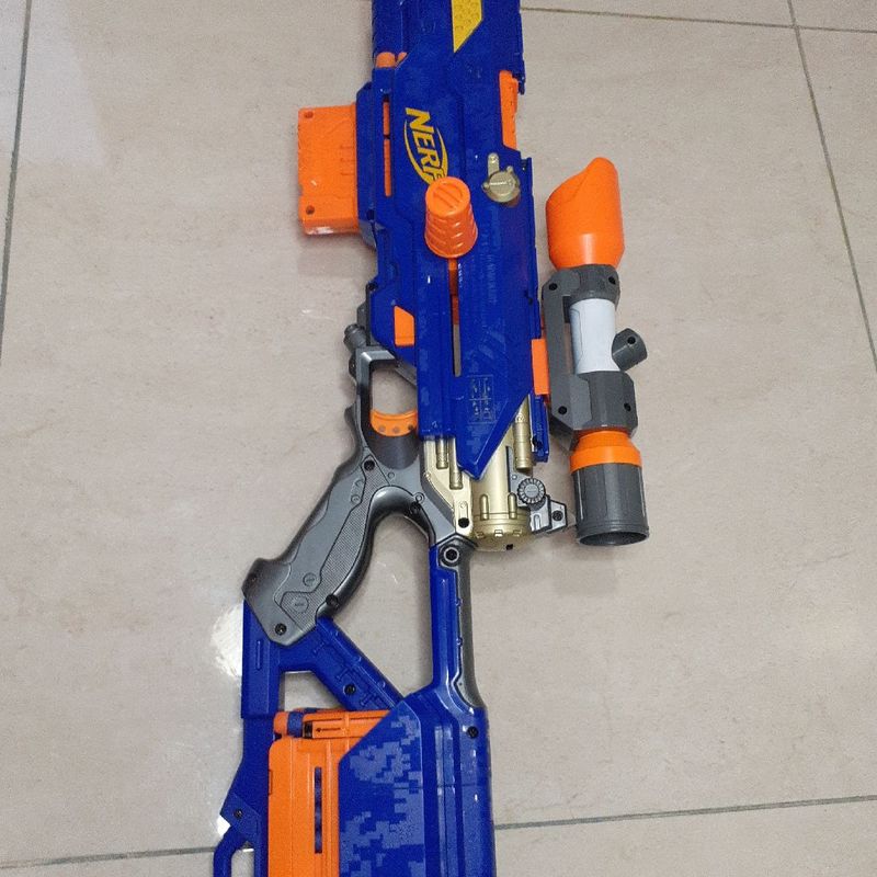 Nerf N-Strike Elite Longstrike Cs-6 com Acessórios Nerf Modulus