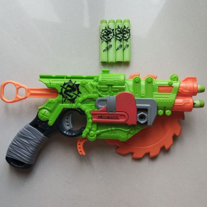 Nerf Zombie Strike com 6 Munições de Borracha | Nerf Usado