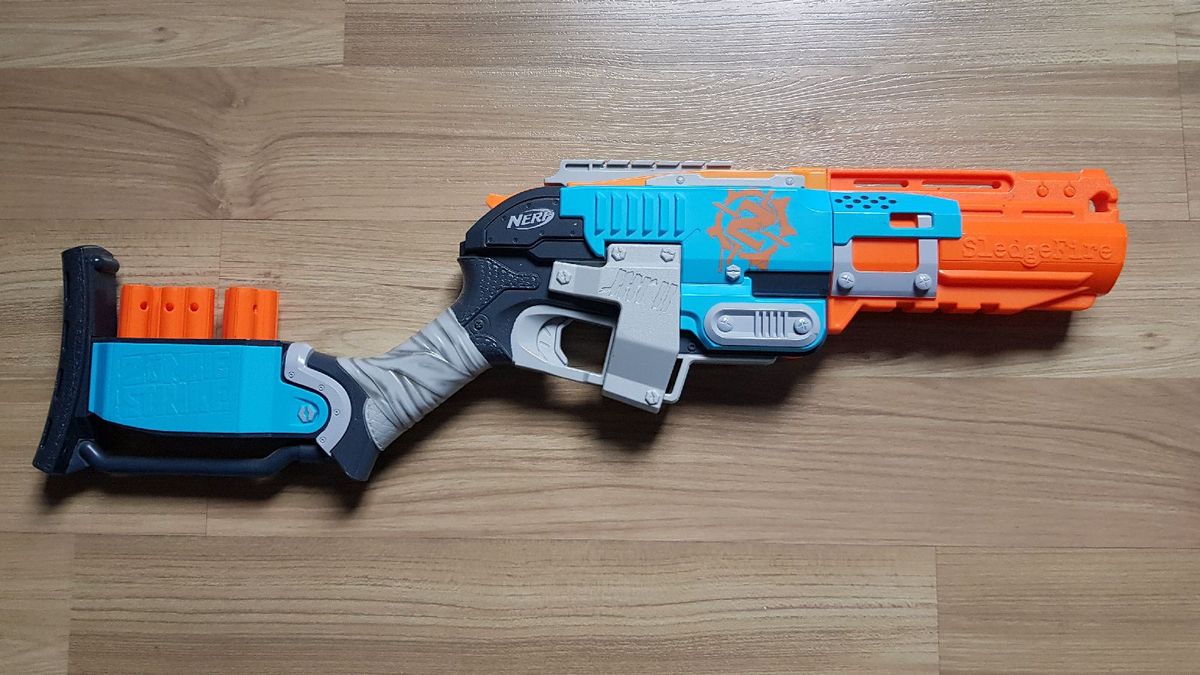 nerf sledgefire zombie strike