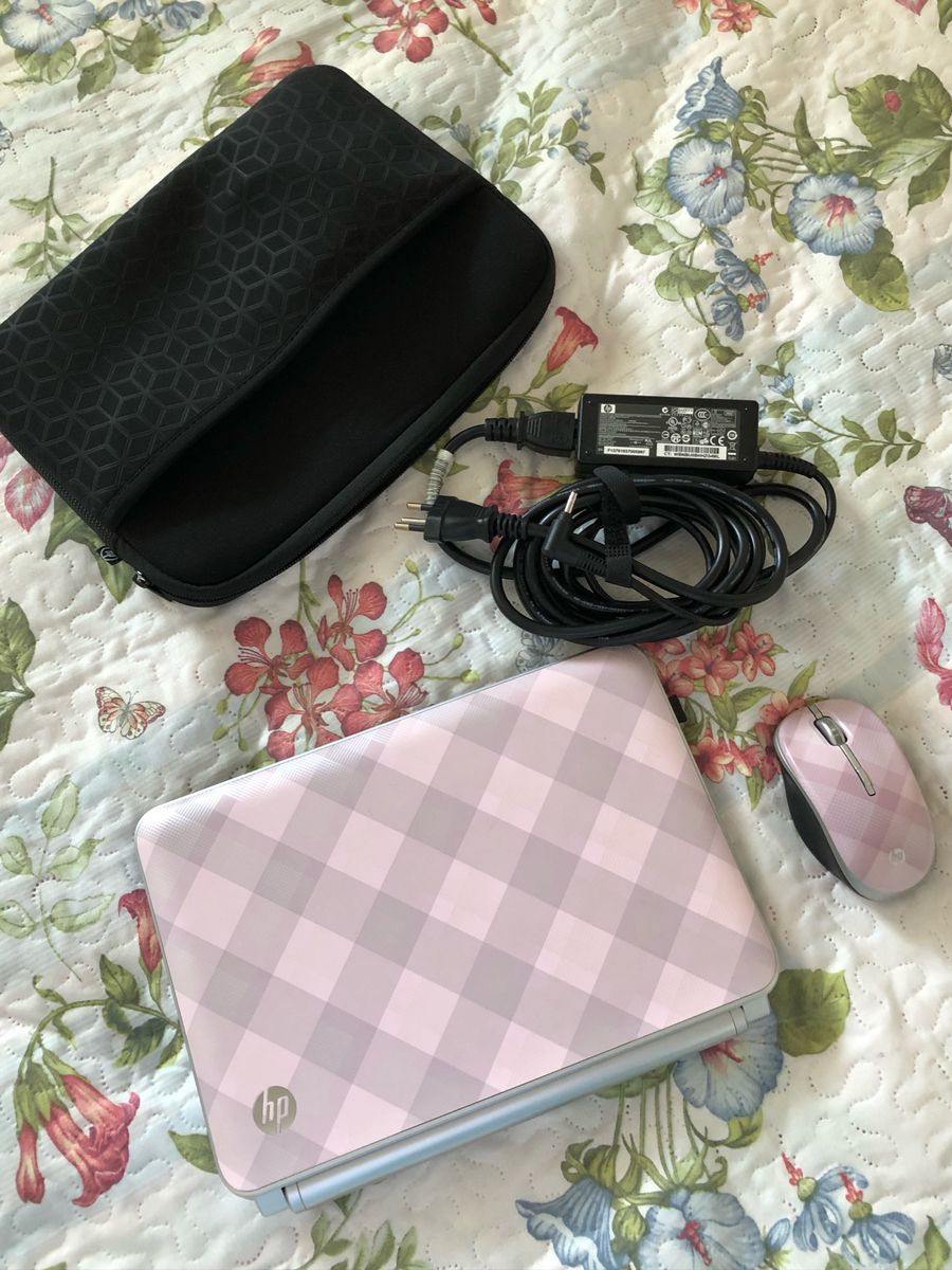 Netbook Hp Rosa Xadrez | Computador Netbook Hp Usado 41738104 | enjoei