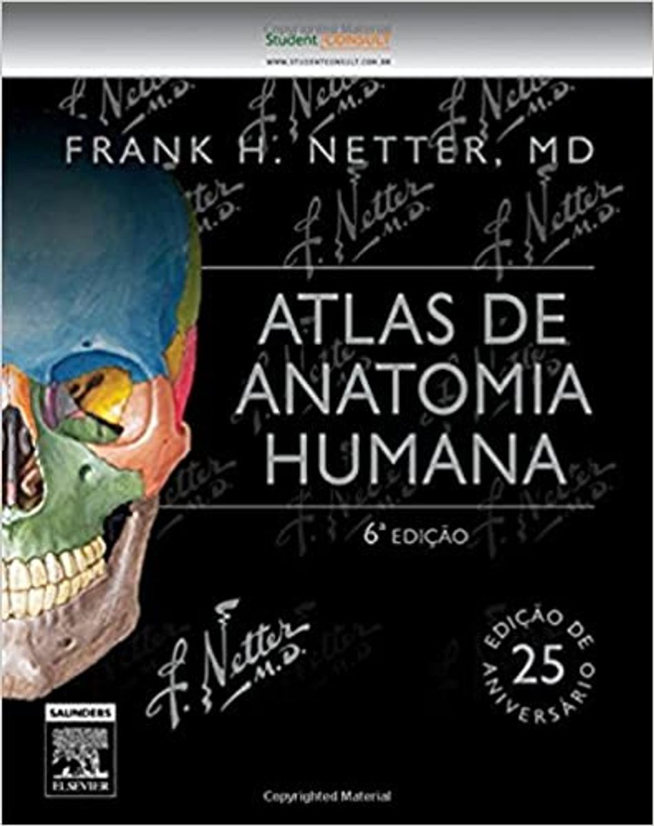 Netter Atlas de Anatomia Humana 6ª Edição Livro Nunca Usado