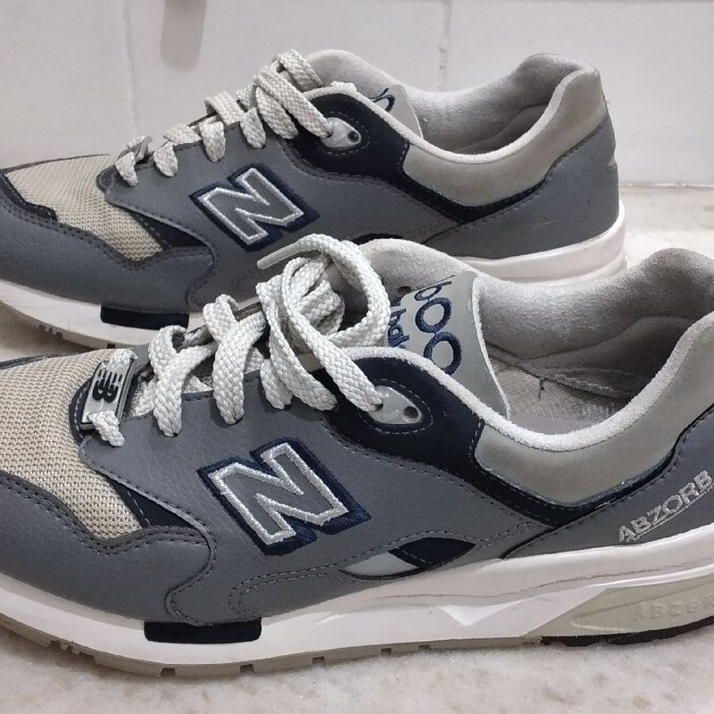 New balance best sale 1600 marrom couro