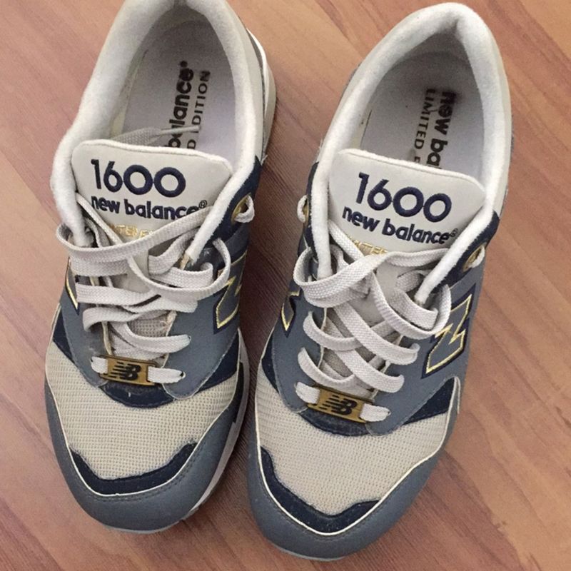 New balance 1600 cinza best sale e branco