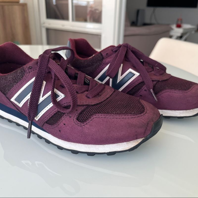 Tenis feminino store new balance vinho