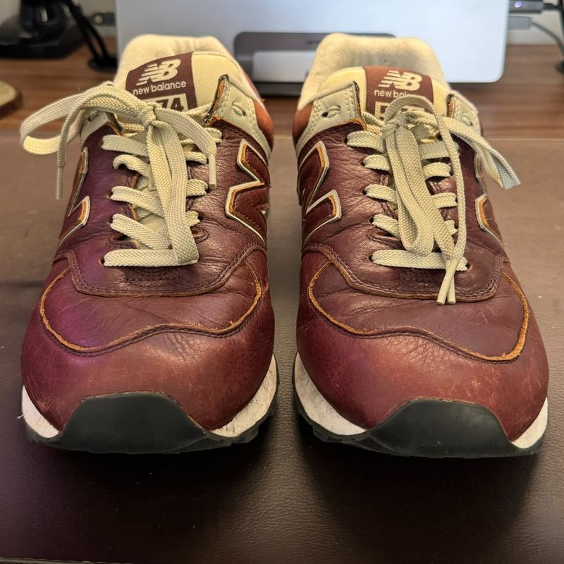 New Balance 574 Couro New Balance Usado 104902420 enjoei