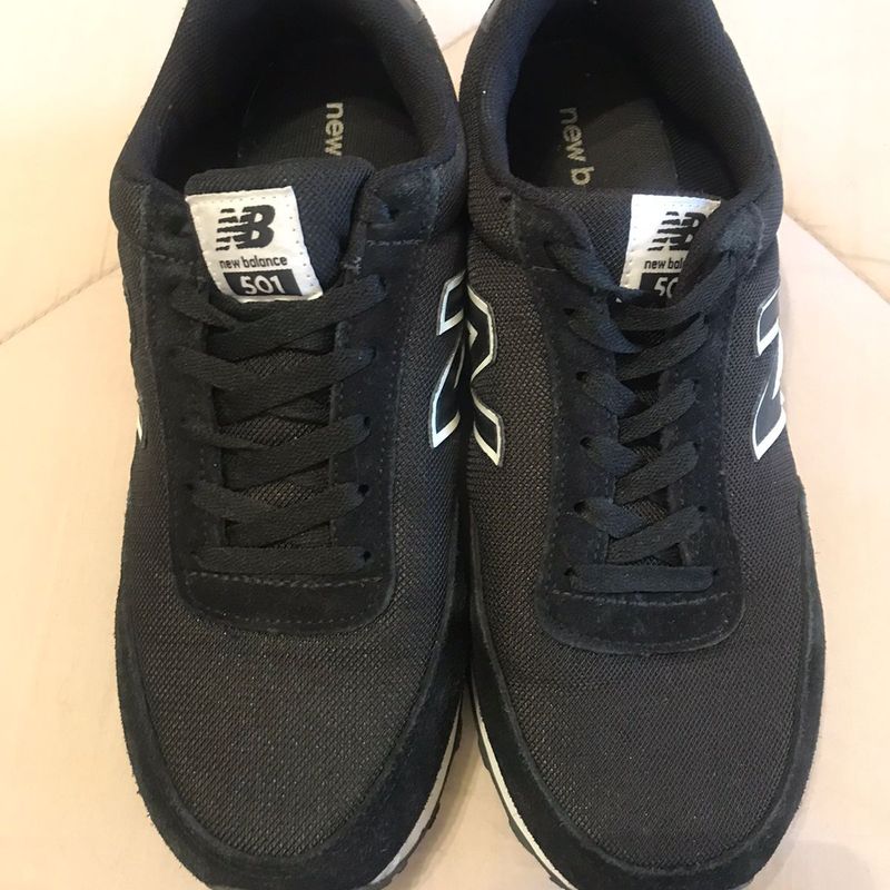 Tênis New New Balance 501 Preto New Balance 501 Mens Size Shoes Black  Athletic Running Sneakers