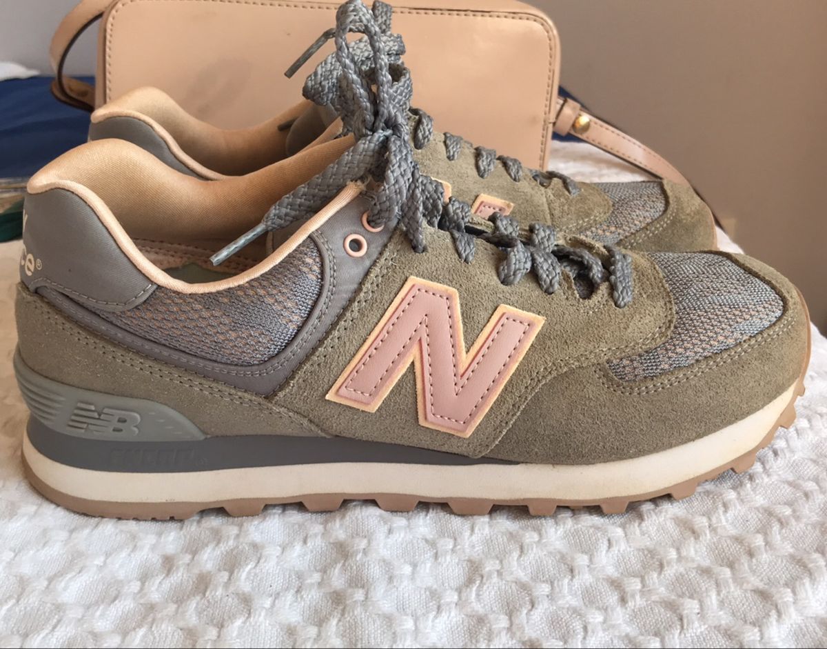 new balance cinza com rosa