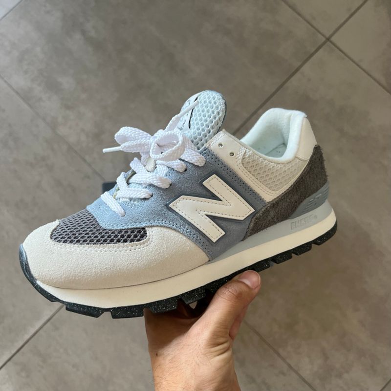 New Balance 574 Legacy Azul e Branco Usado 1x Tam 38 39 New Balance Usado 102240286 enjoei