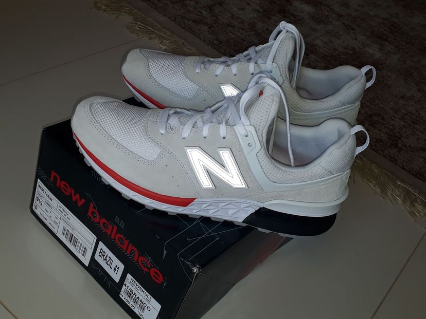New Balance 574 Sport Branco Tênis Masculino New Balance Nunca Usado