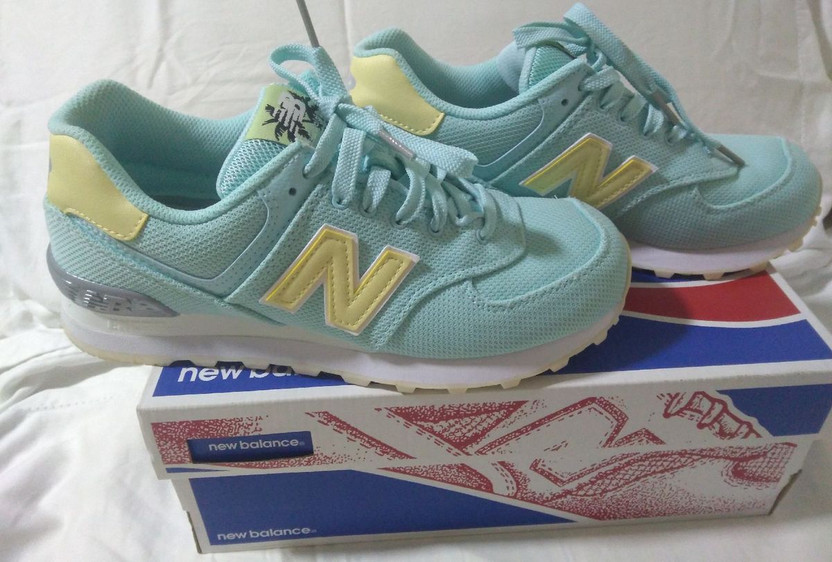 new balance 574 verde agua