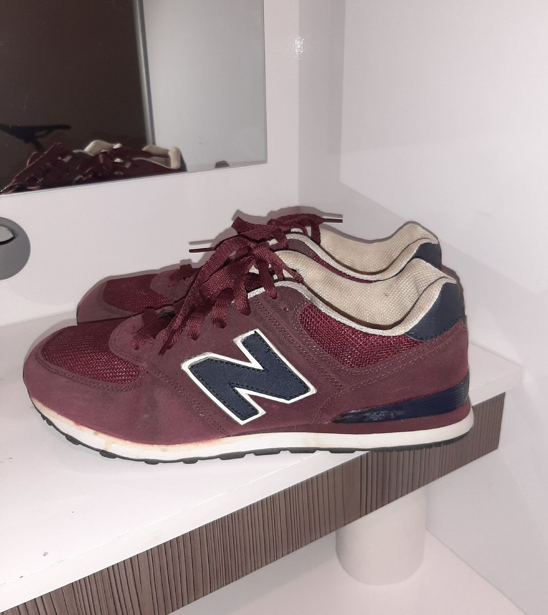 tenis new balance 574 feminino vinho