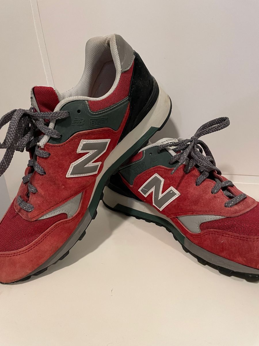 Tênis new balance hot sale 577 couro marrom