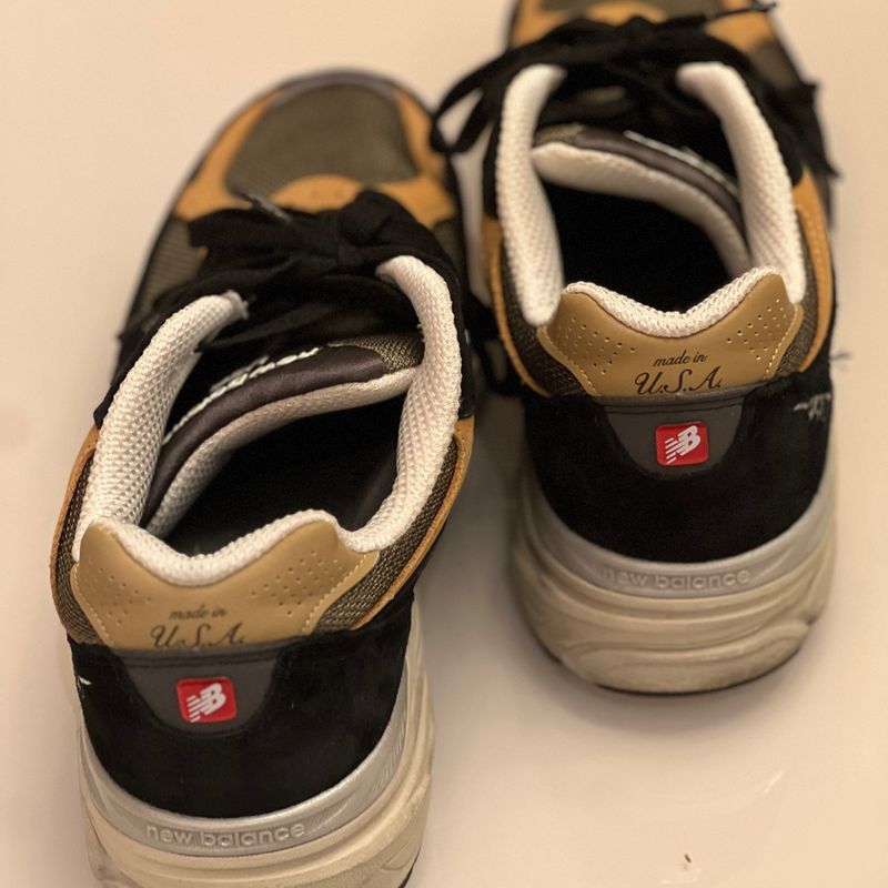 Tênis new balance 990 couro sale marrom