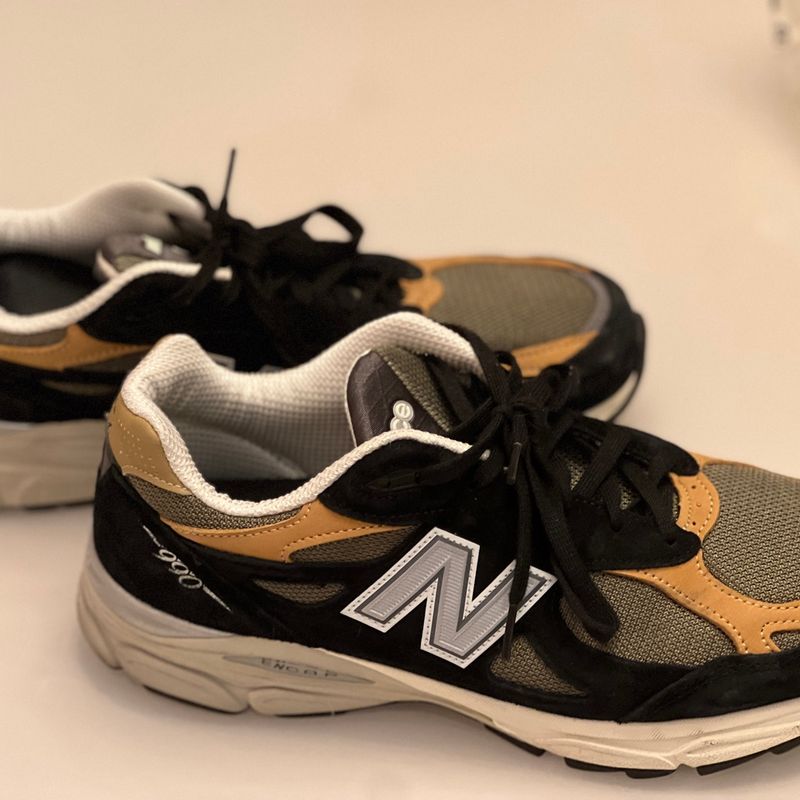 Tênis new balance 990 couro sale marrom