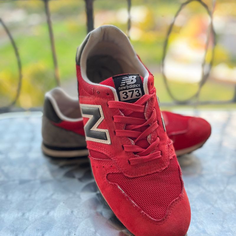 New Balance Edicao 373 Red Edition Exclusive Tenis Masculino New Balance Usado 96979782 enjoei