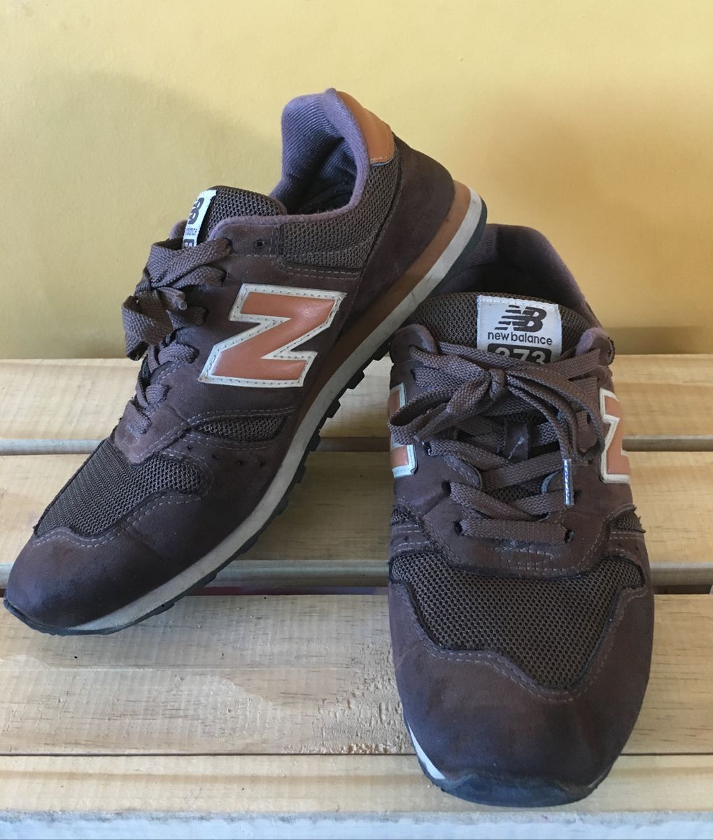 tenis new balance 373 marrom