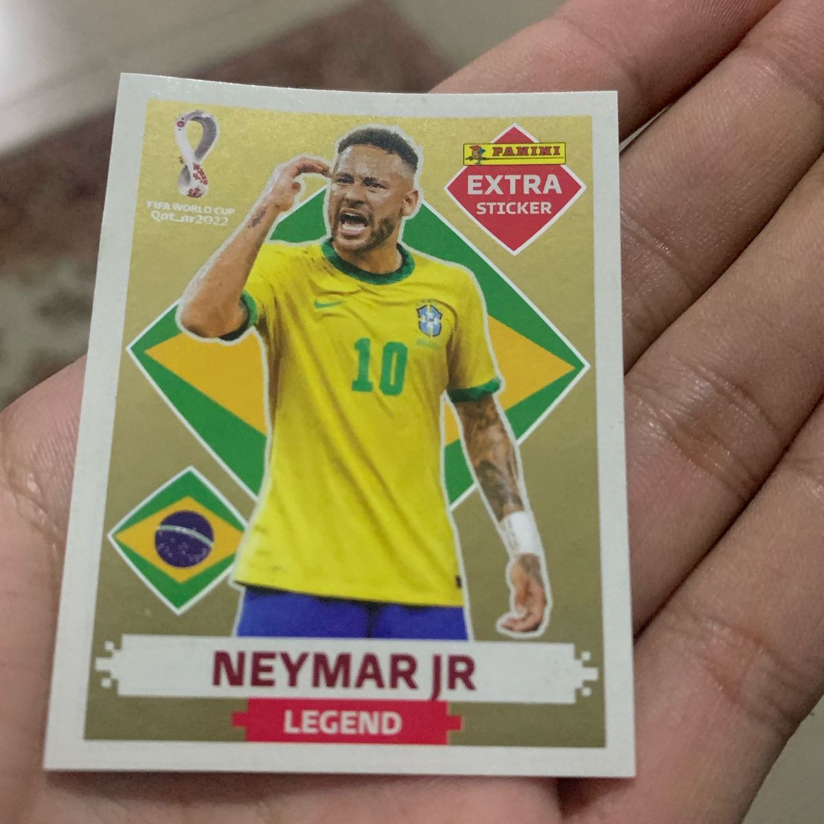 Pièce Collector Neymar En Métal Doré Avec Capsule - FC Barcelone