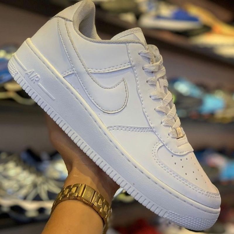 Tenis Air Force Nike Branco e Preto 37 | Tênis Feminino Nike Nunca Usado  39773423 | enjoei