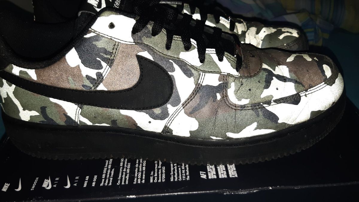 tenis nike air force camuflado