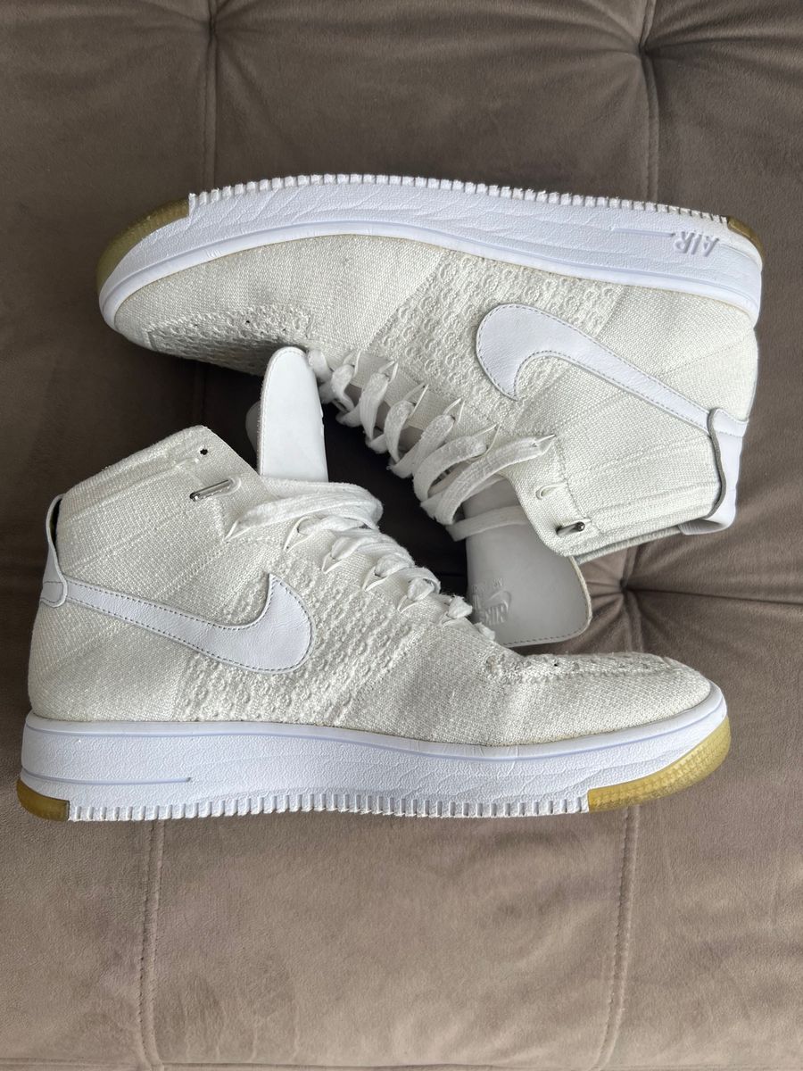 Air force 1 store flyknit triple white