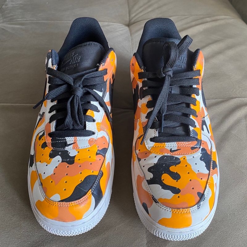 Orange camo sale air force ones