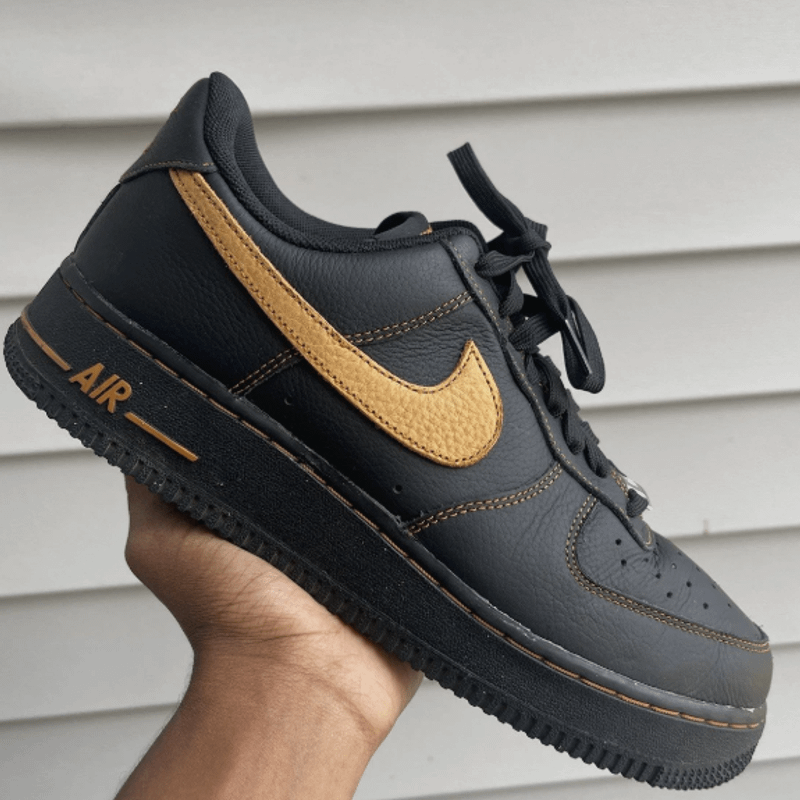 Nike Air Force 1 Low Black Tan | Nike Nunca Usado 129531173 | enjoei