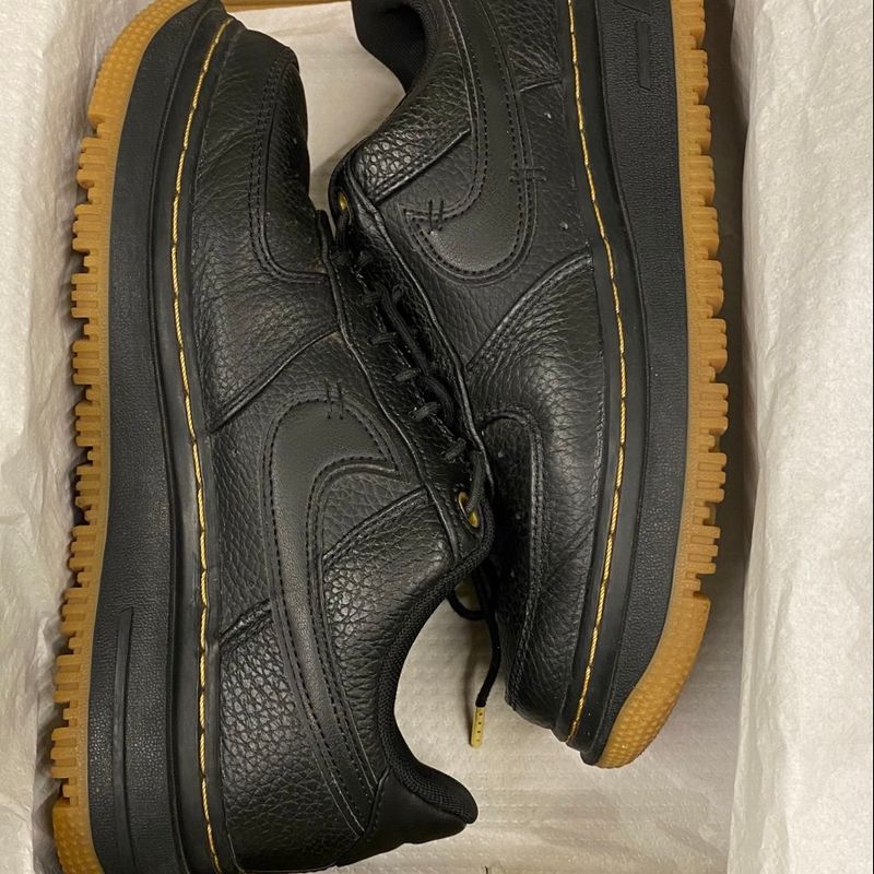 Air force one sales black and gum