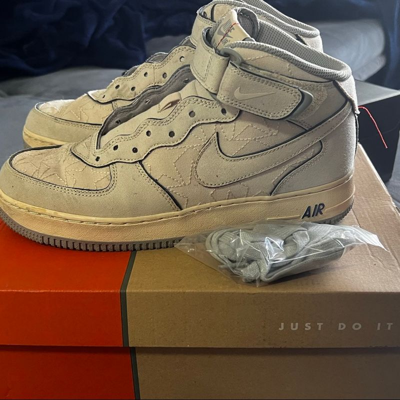 Nike Air Force 1 Mid Pearl White | Nike Usado 129464459 | enjoei