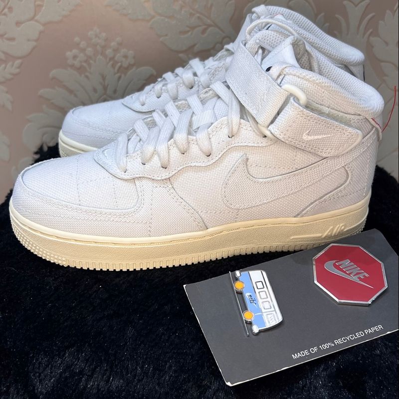 Nike air force 1 mid hot sale gum sole