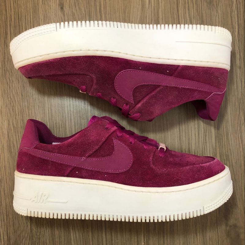 Nike air force 1 store sage low sneakers in berry