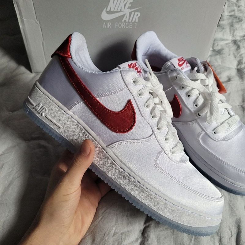 Air force 1 2024 red nike swoosh