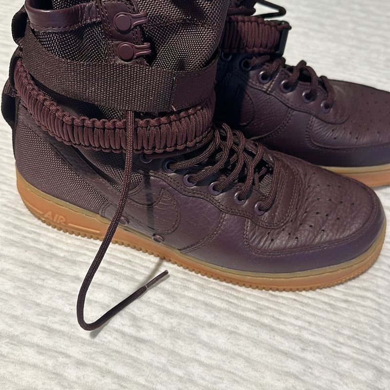 Nike sf air force 1 burgundy cheap