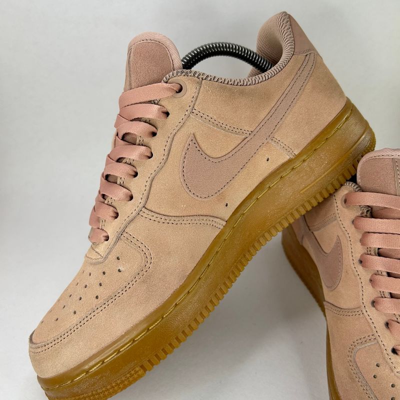 Nike air force rose suede sales
