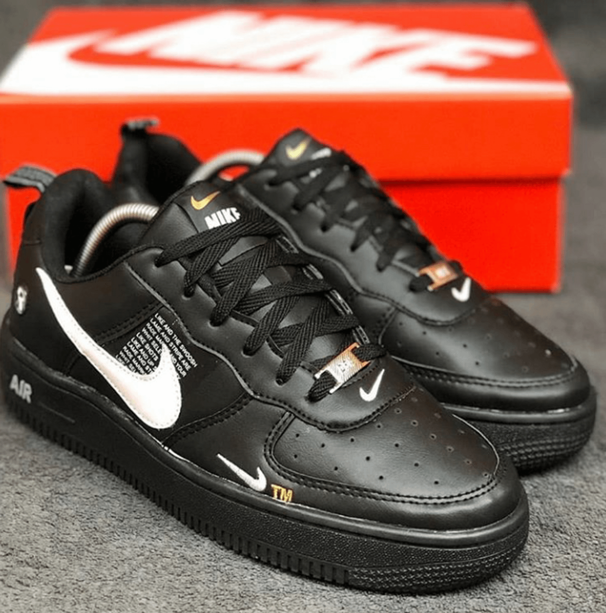 nike air force feminino preto e branco