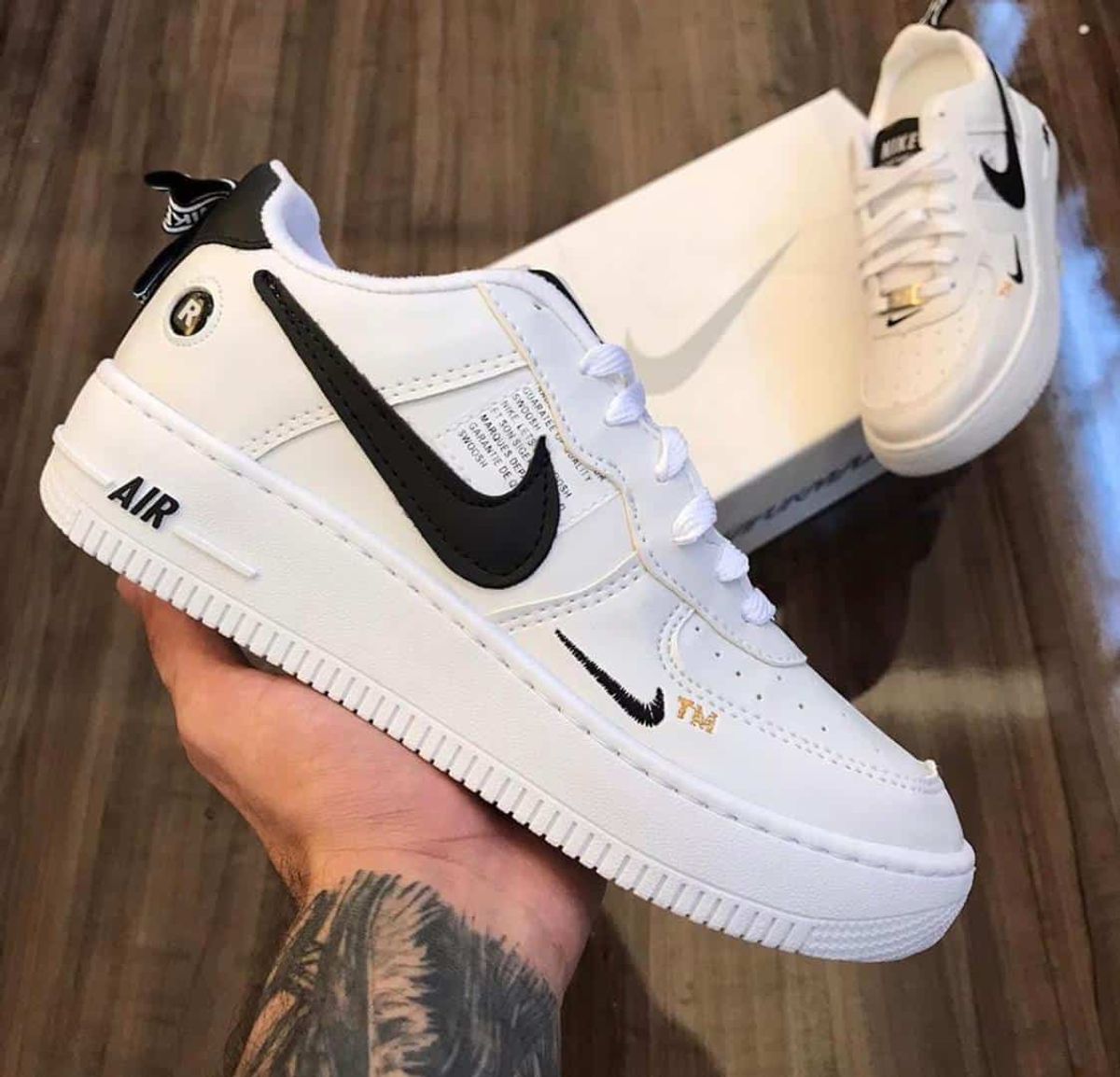 Nike Air Force Utility Branco preto Super Promoção da Loja Envio Imediato Tênis Feminino Nike