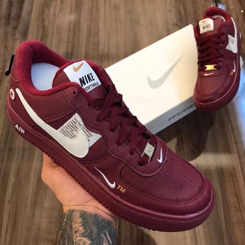 Tenis nike air force hot sale vinho