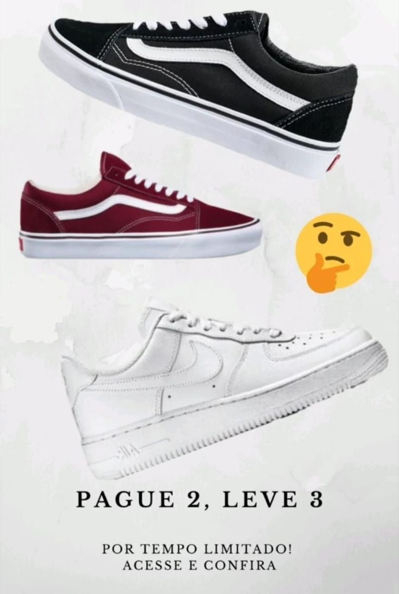 Nike Air Force , Vans Old Skool em Oferta - Mega Promoção | Tênis Feminino  Nike E Vans Nunca Usado 38989014 | enjoei