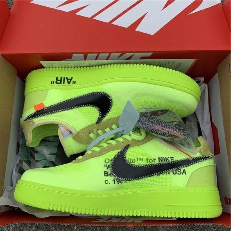 Neon green air deals force 1 volt