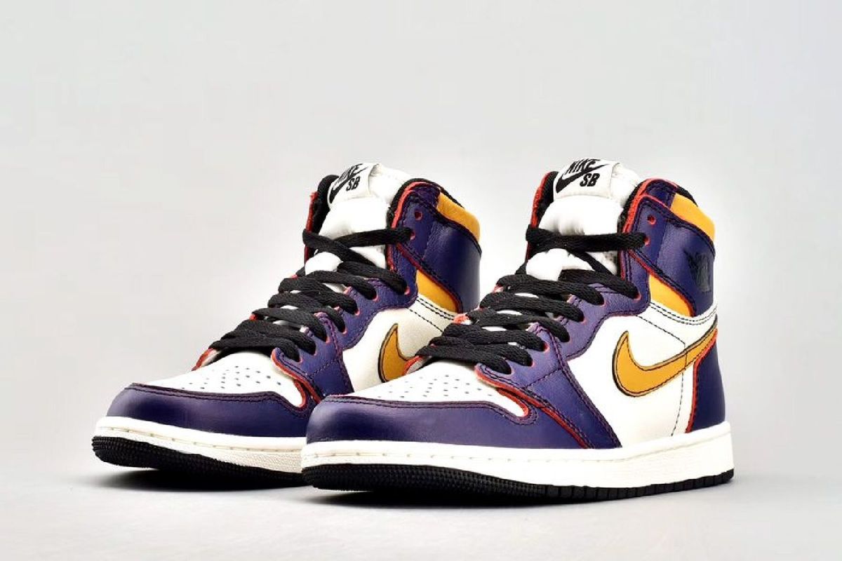 Nike Air Jordan 1 Retro Lakers Chicago Original Leia O Anúncio | Tênis ...