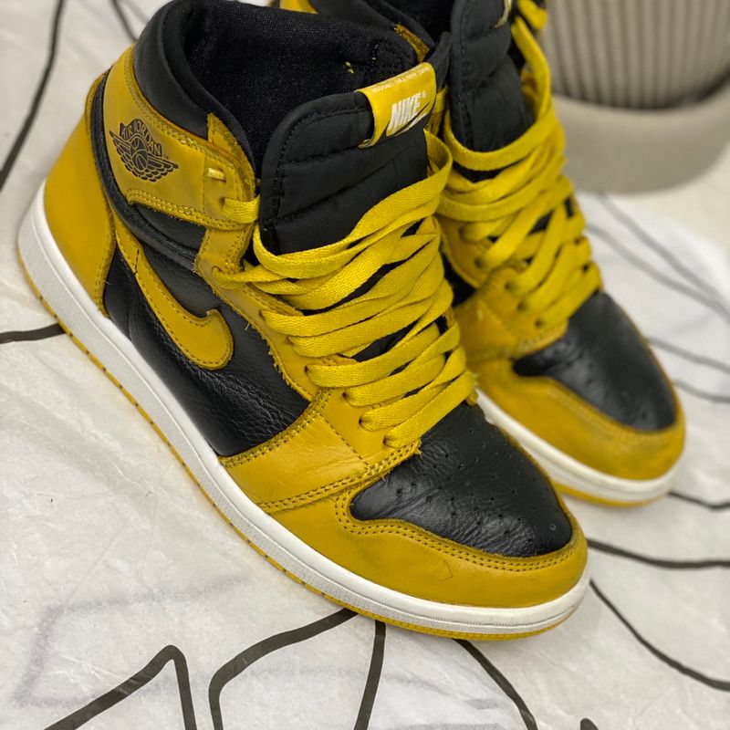 Jordan preto best sale e amarelo