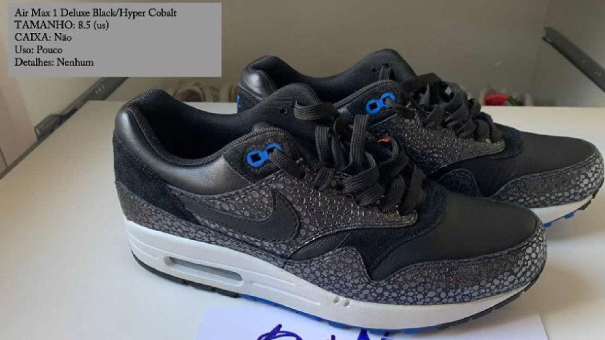 air max deluxe preto