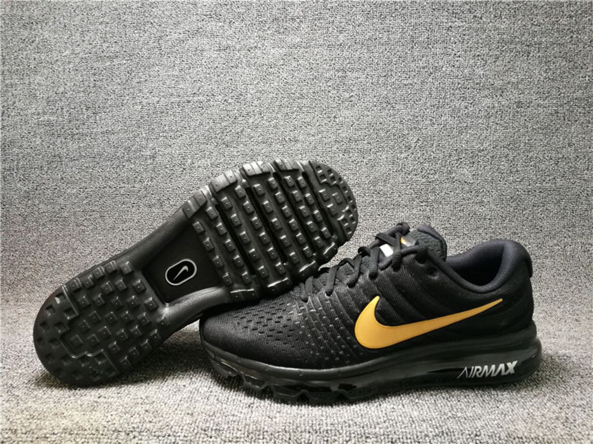 air max 2017 preto e dourado