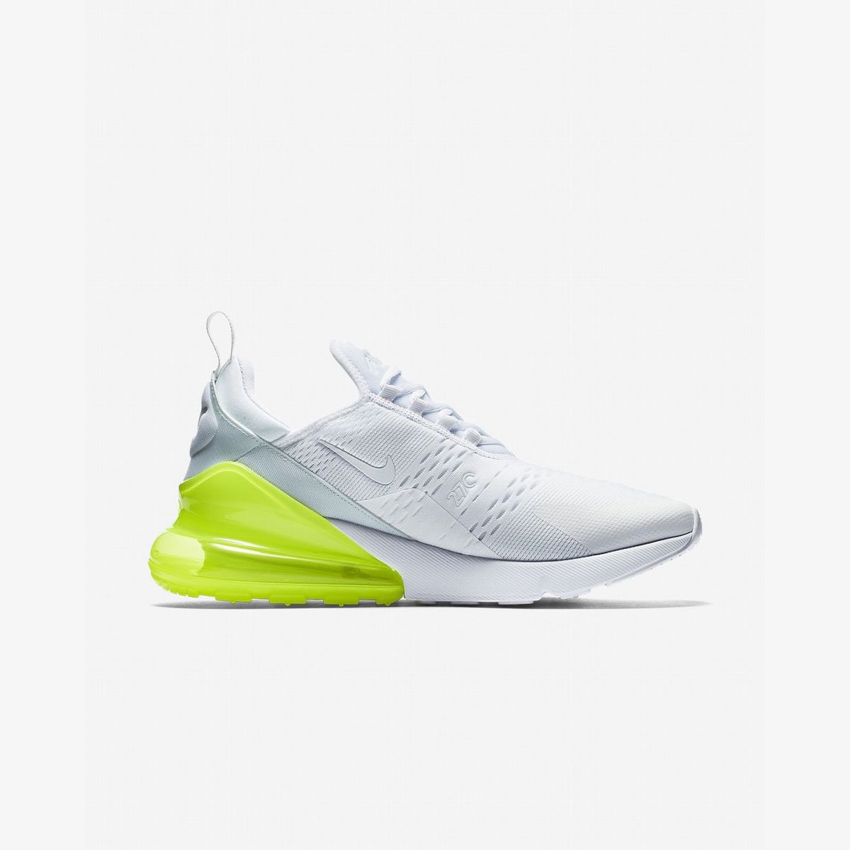 air max branco e verde