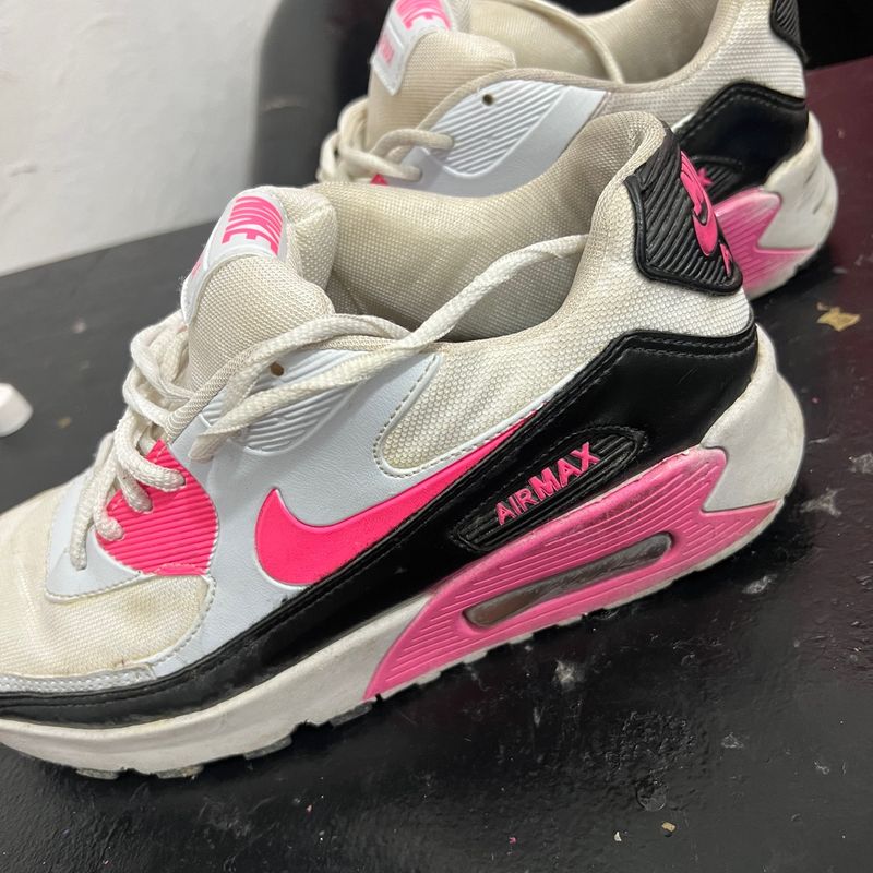 Nike air max outlet 90 branco com rosa