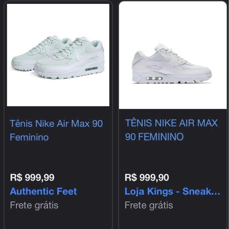 Air max 90 store feminino authentic feet