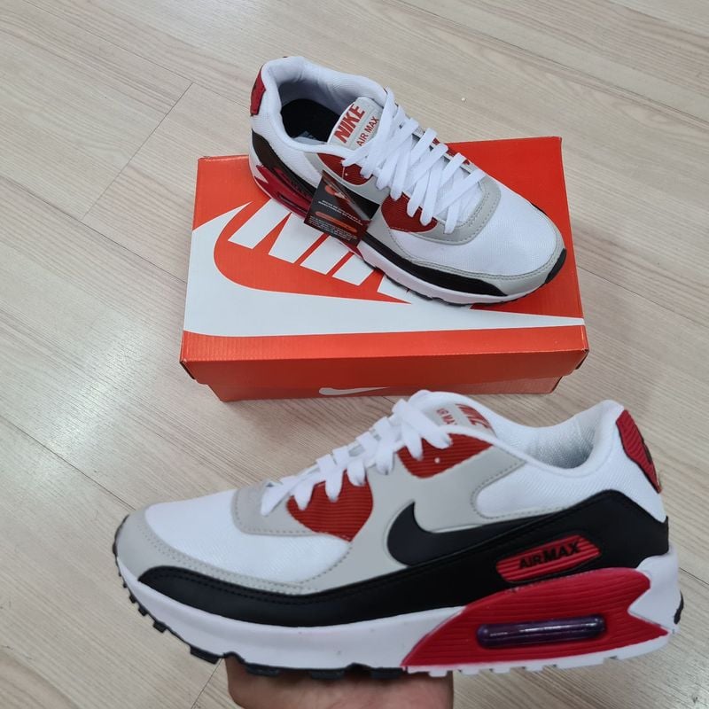 Nike air vermelho e clearance branco