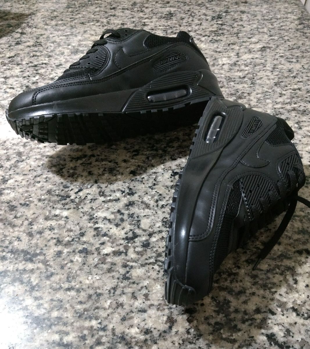 air max 90 preto leather