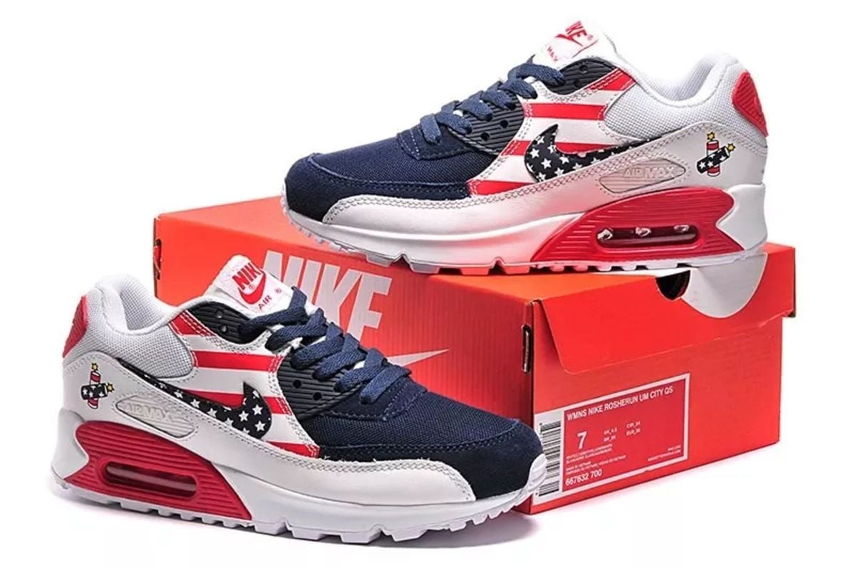 Nike Air Max 90 Usa Edição Limitada | Tênis Masculino Nunca Usado 20721046  | enjoei